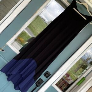Lilla P Black Knit color blocked dress